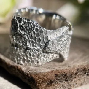 Bague l'Affranchie - Pièce unique en Argent massif recyclé