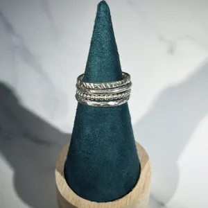 La Brillante, quatre bagues en Argent recyclé